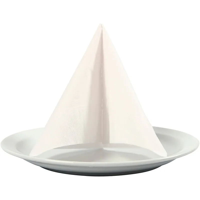 Servietten, Größe 33x33 cm, Weiß, 20 Stk/ 1 Pck [HOB-599001]