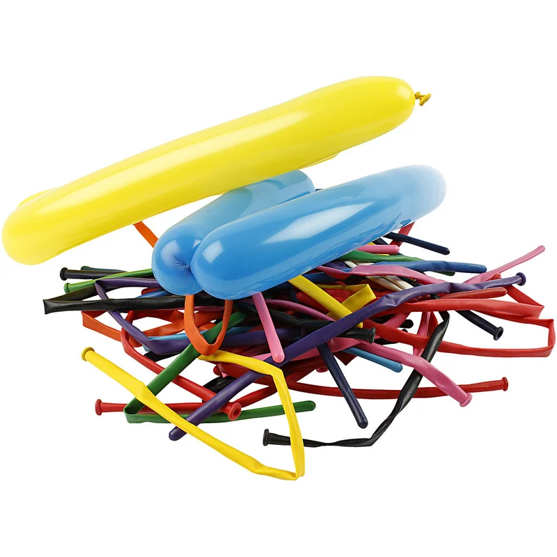 Luftballons, Formbar, L 152 cm, 100 Stk/ 1 Pck [HOB-59106]