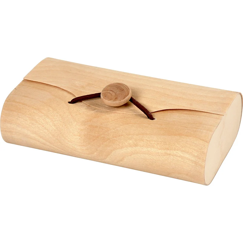 Holzkästchen in Kuvertform, Größe 13x8x3,5 cm, 1 Stk [HOB-57797]