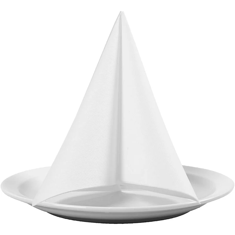 Servietten, Größe 40x40 cm, 60 g, Weiß, 20 Stk/ 1 Pck [HOB-598001]