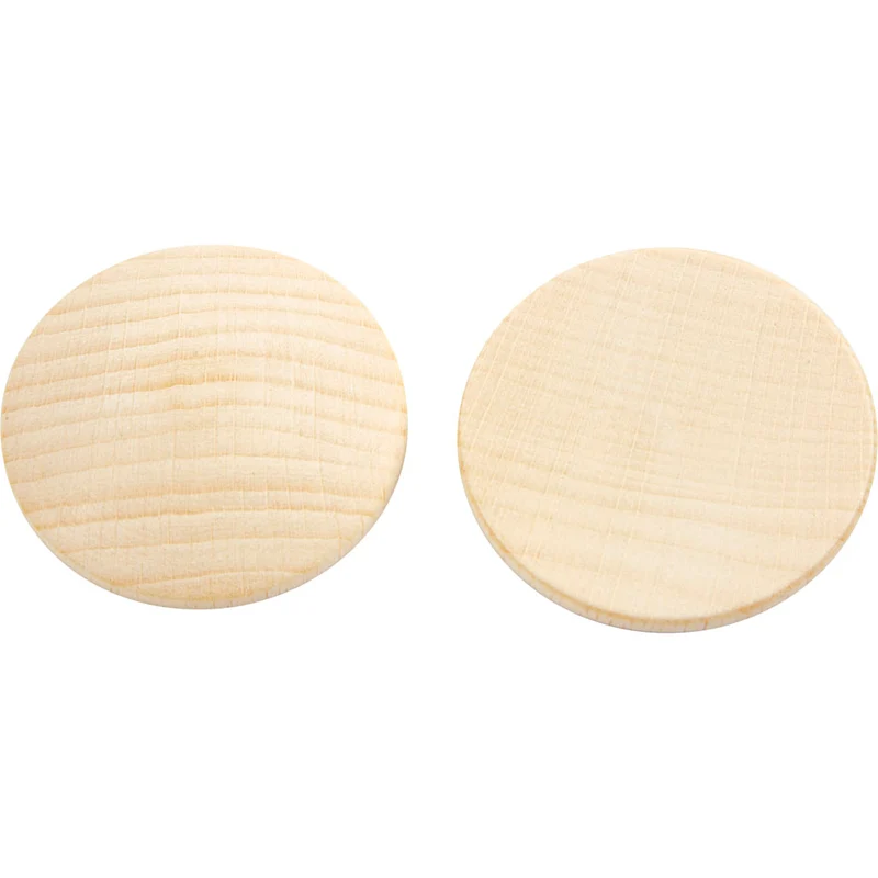 Holzknöpfe, D 40 mm, Dicke 5,2 mm, 100 Stk/ 1 Pck [HOB-56656]