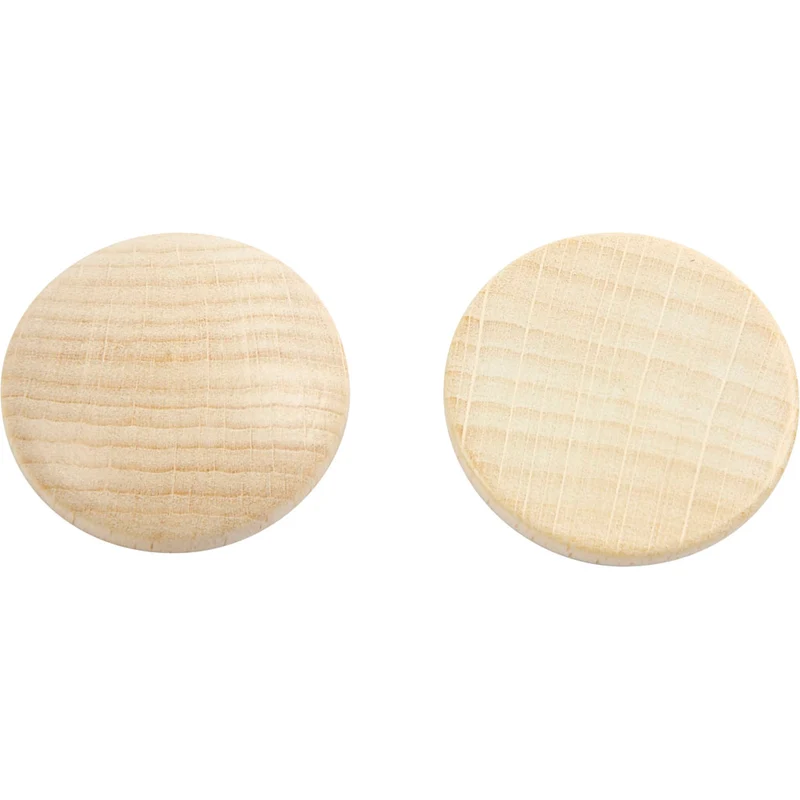 Holzknöpfe, D 30 mm, Dicke 5 mm, 15 Stk/ 1 Pck [HOB-56653]