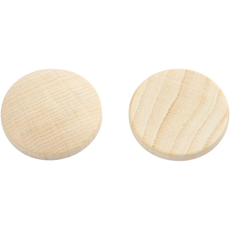 Holzknöpfe, D 25 mm, Dicke 5 mm, 15 Stk/ 1 Pck [HOB-56651]