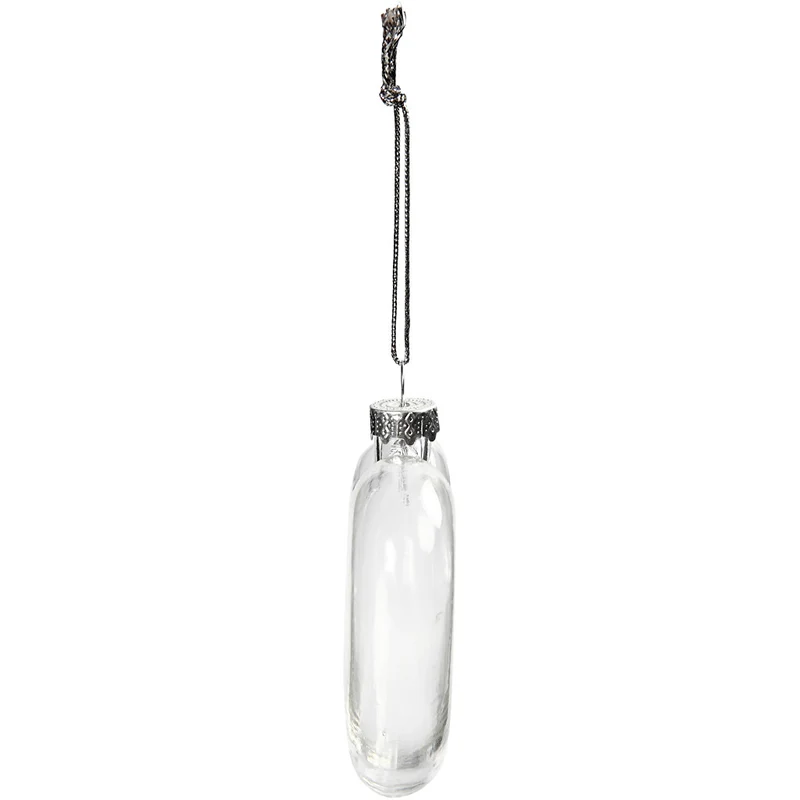 Glasherz, H 9 cm, B 7.8 cm, Dicke 2,1 cm, 6 Stk/ 1 Pck [HOB-55953]