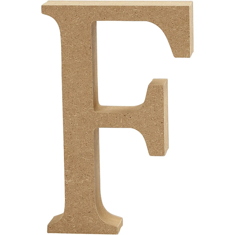 Buchstabe, F, H 8 cm, Dicke 1,5 cm, 1 Stk [HOB-56365]