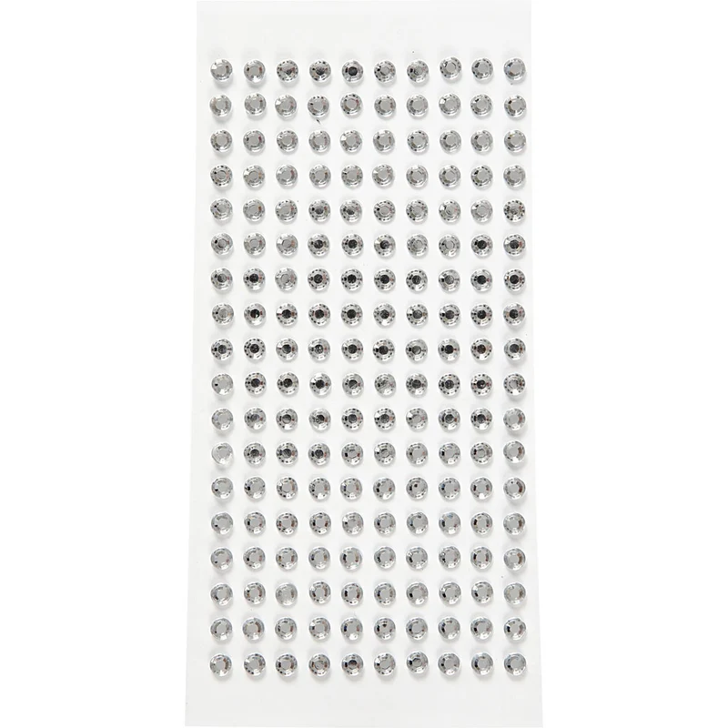 Strasssteine, D 5 mm, Silber, 144 Stk/ 1 Pck [HOB-586042]