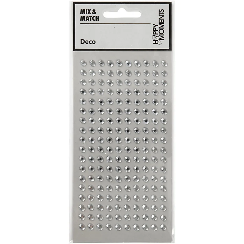 Strasssteine, D 5 mm, Silber, 144 Stk/ 1 Pck [HOB-586042]