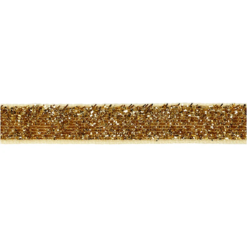 Zierband, B 10 mm, Gold, 5 m/ 1 Rolle [HOB-52444]