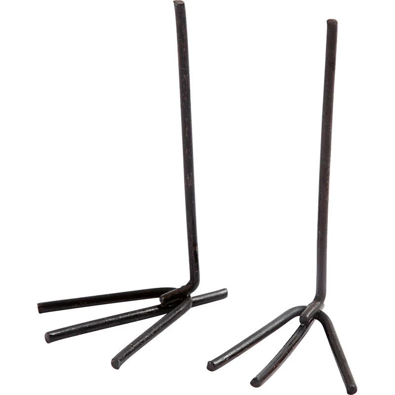 Hühnerfüße, H 5 cm, B 2 cm, Schwarz, 10 Paar/ 1 Pck [HOB-59363]
