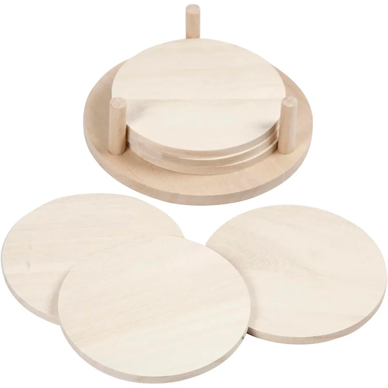 Untersetzer, D 9,5 cm, Dicke 5 mm, 6 Stk/ 1 Pck [HOB-55921]