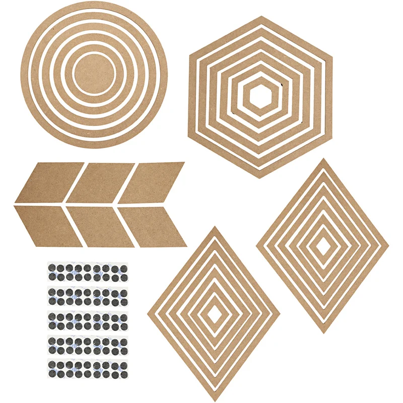 Wanddeko, H 5,5-29,5 cm, Inhalt kann variieren , 10 Set/ 1 Pck [HOB-56356]