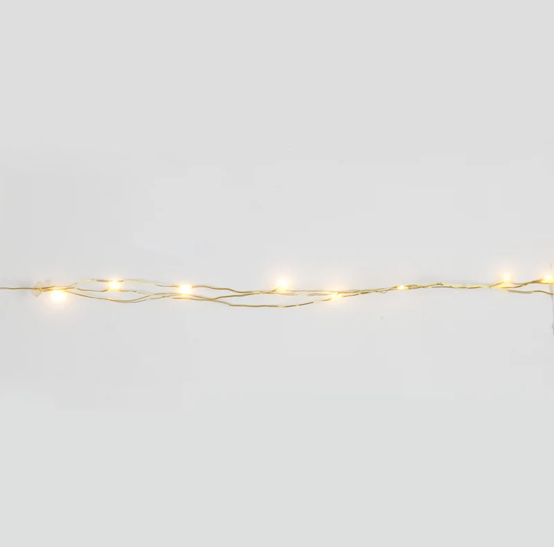 LED Lichterkette, L 3,15 M, Gold, 1 Stk [HOB-52352]