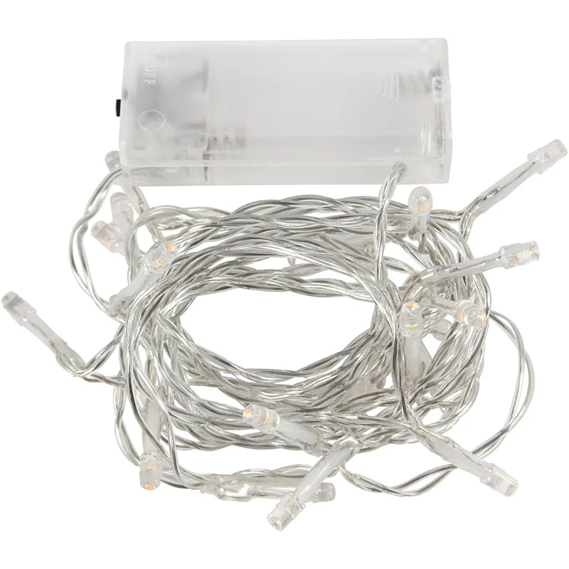 LED-Lichterkette, L 3,15 M, Transparent, 1 Stk [HOB-52331]