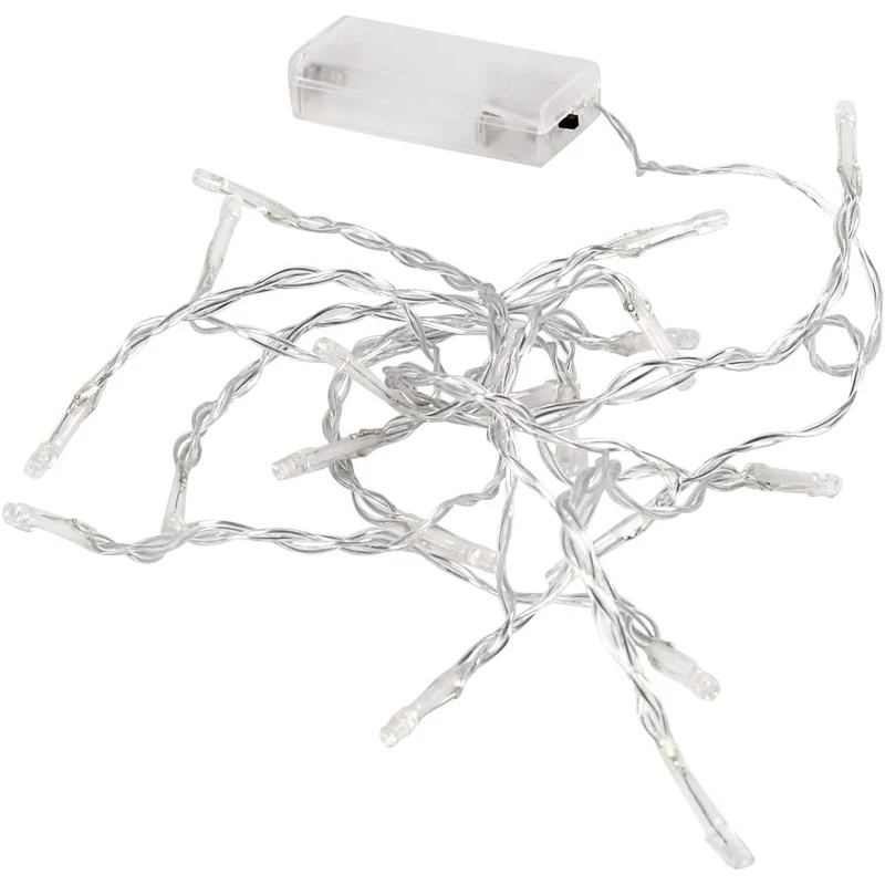 LED-Lichterkette, L 3,15 M, Transparent, 1 Stk [HOB-52331]