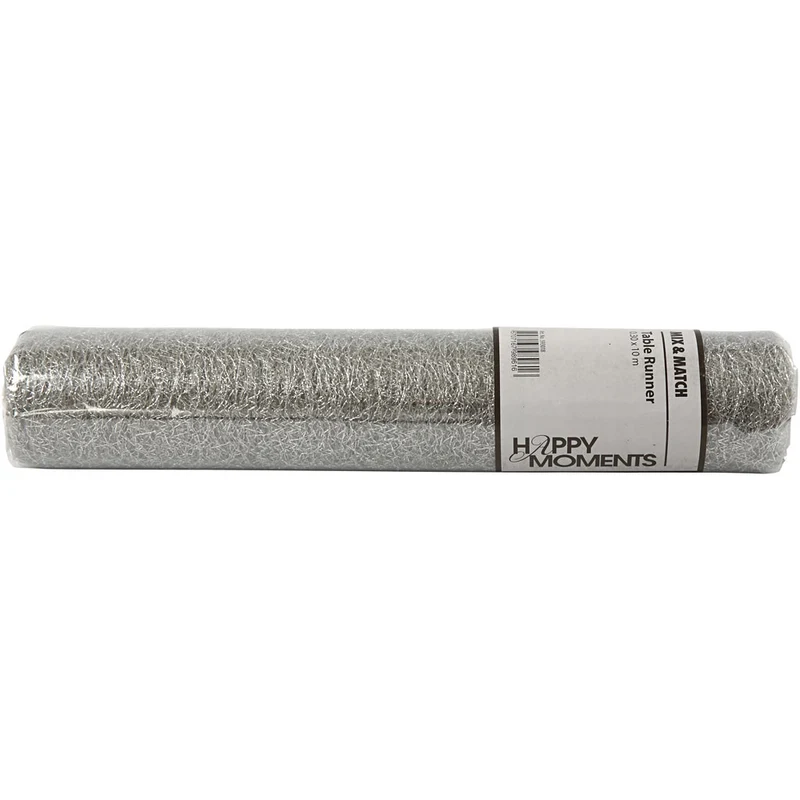 Tischläufer, B 30 cm, Silber, 10 m/ 1 Rolle [HOB-593018]