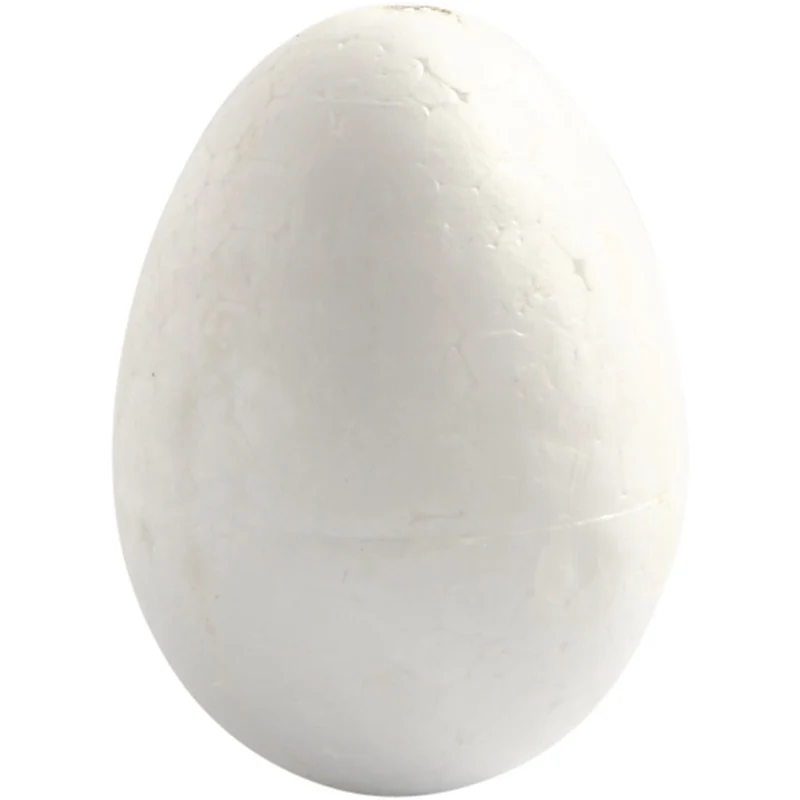 Styropor-Eier, H 4,8 cm, Weiß, 10 Stk/ 1 Pck [HOB-543190]