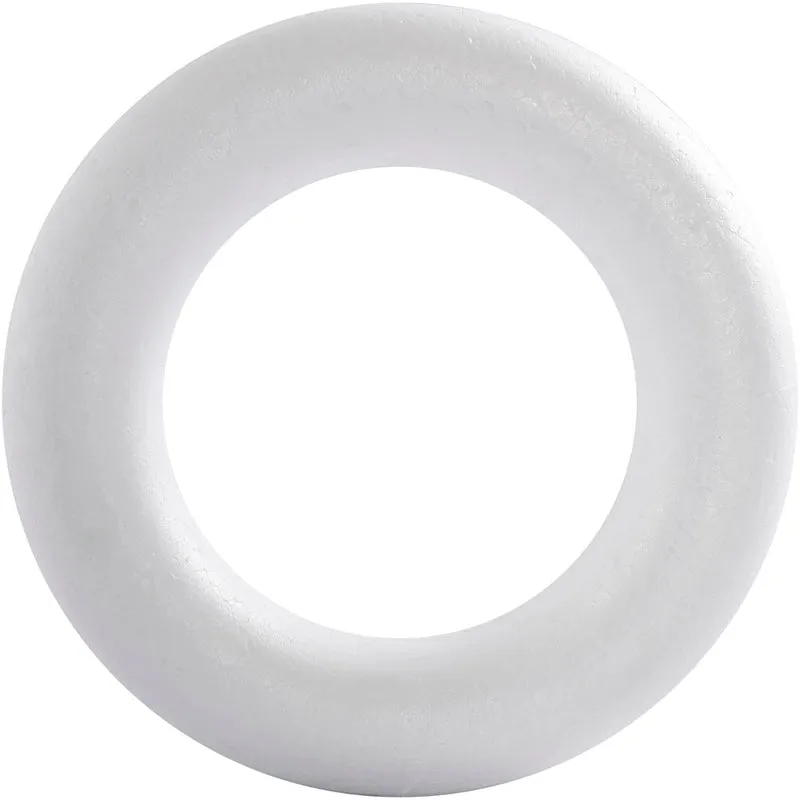 Ring, Größe 21,5 cm, Dicke 45 mm, Weiß, 1 Stk [HOB-54318]