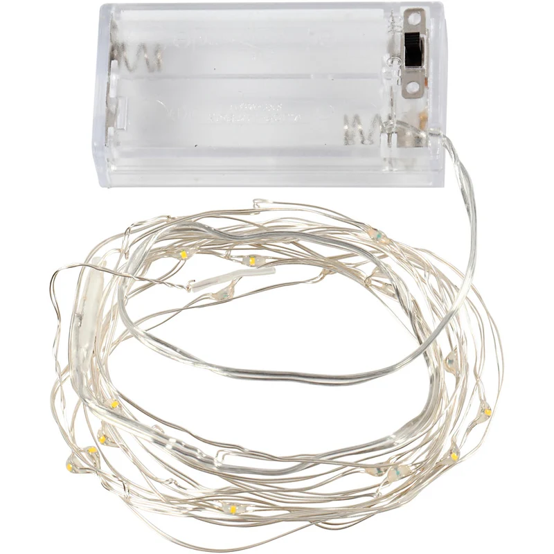 LED Lichterkette, L 3,15 M, Silber, 1 Stk [HOB-52329]