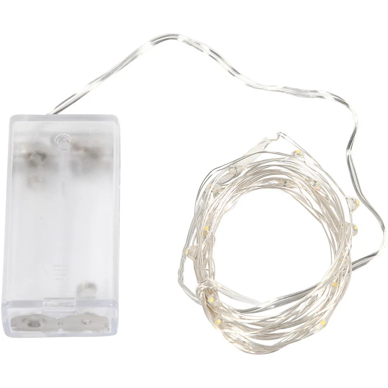 LED Lichterkette, L 3,15 M, Silber, 1 Stk [HOB-52329]
