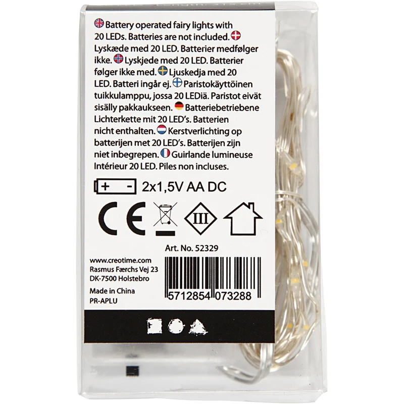 LED Lichterkette, L 3,15 M, Silber, 1 Stk [HOB-52329]