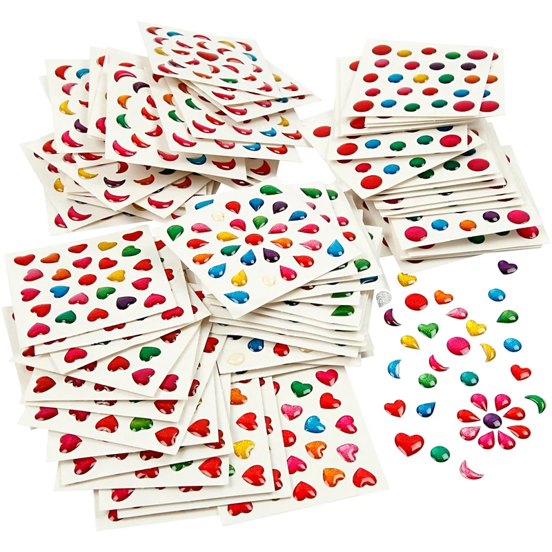 Sticker, Mini, Größe 7-11 mm, 100 Bl./ 1 Pck [HOB-52308]