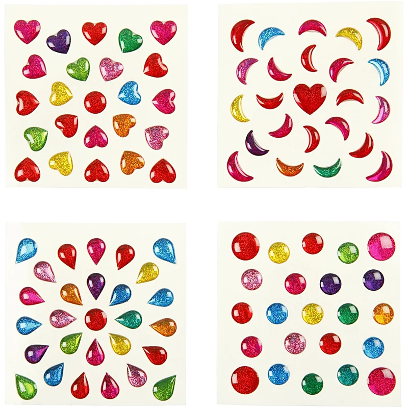 Sticker, Mini, Größe 7-11 mm, 100 Bl./ 1 Pck [HOB-52308]