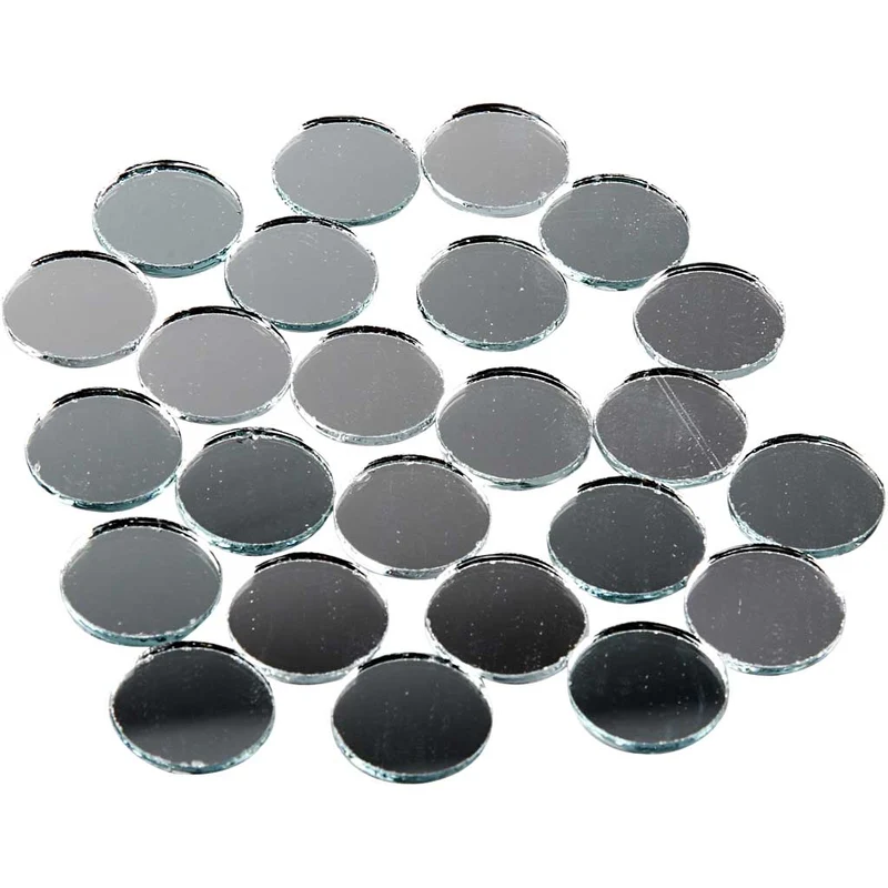 Spiegelmosaik, rund, D 18 mm, Dicke 2 mm, 400 Stk/ 1 Pck [HOB-52295]