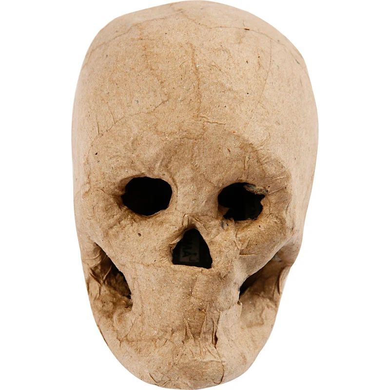 Pappmaché-Schädel, H 10 cm, 1 Stk [HOB-592572]