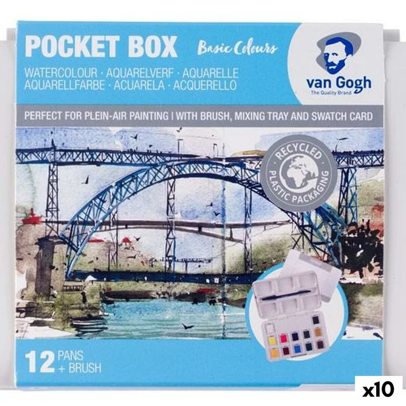 Watercolour paint set Talens Van Gogh Multicolour (10 Units)