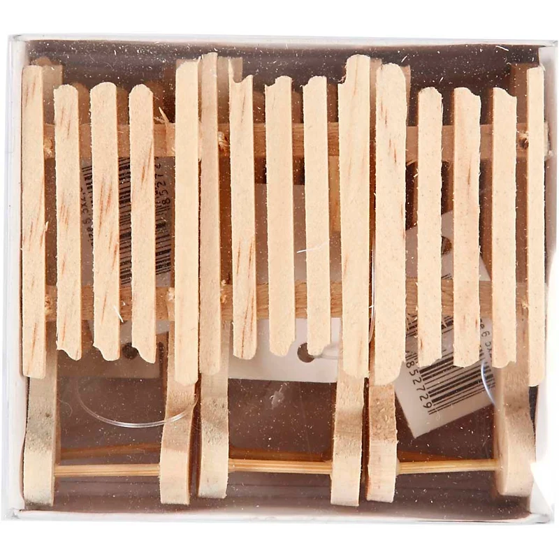 Holzschlitten, Größe 6,5x2,5 cm, 6 Stk/ 1 Pck [HOB-564750]