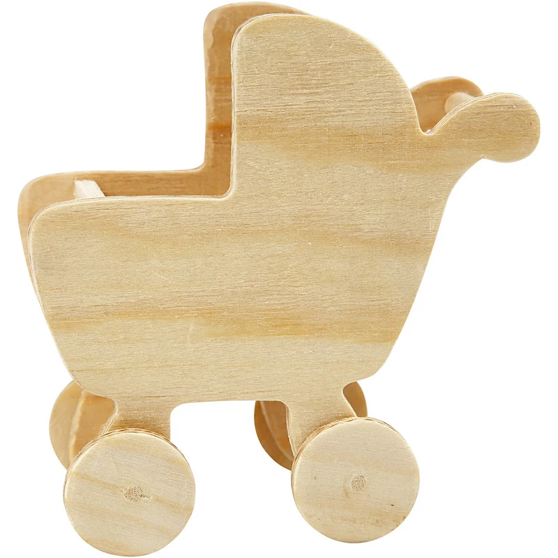Mini-Möbel - Sortiment, Gartentisch, Kinderwagen, Stuhl, Schaukelstuhl, Bank, H 5,8-10,5 cm, 50 Stk/ 1 Pck [HOB-56473]