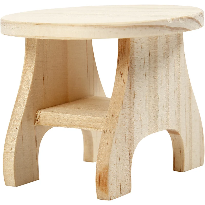 Mini-Möbel - Sortiment, Gartentisch, Kinderwagen, Stuhl, Schaukelstuhl, Bank, H 5,8-10,5 cm, 50 Stk/ 1 Pck [HOB-56473]