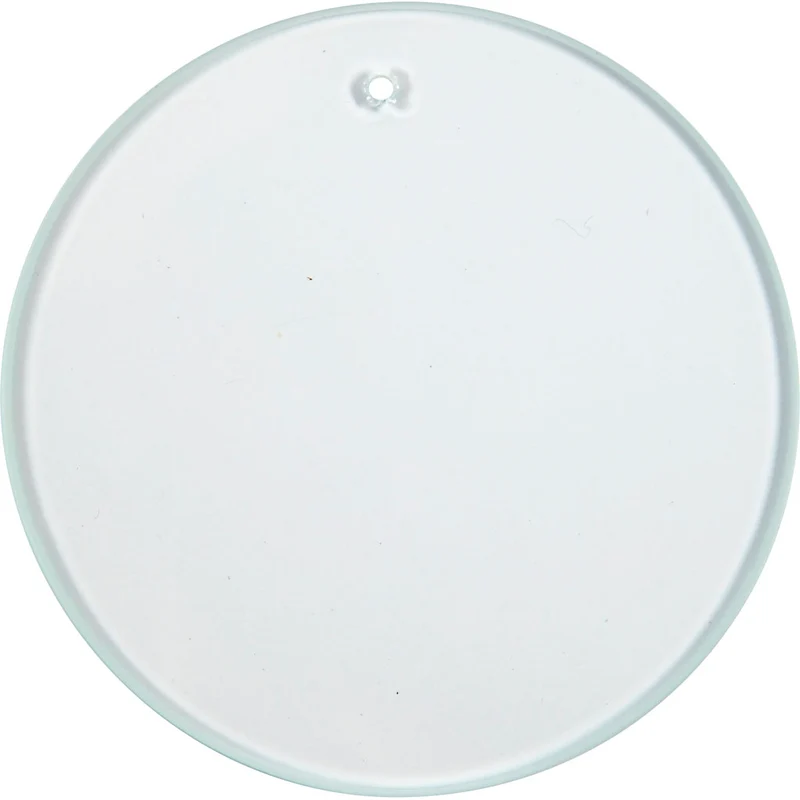 Glasplatten, rund, D 7 cm, Dicke 3 mm, 10 Stk/ 1 Pck [HOB-55802]