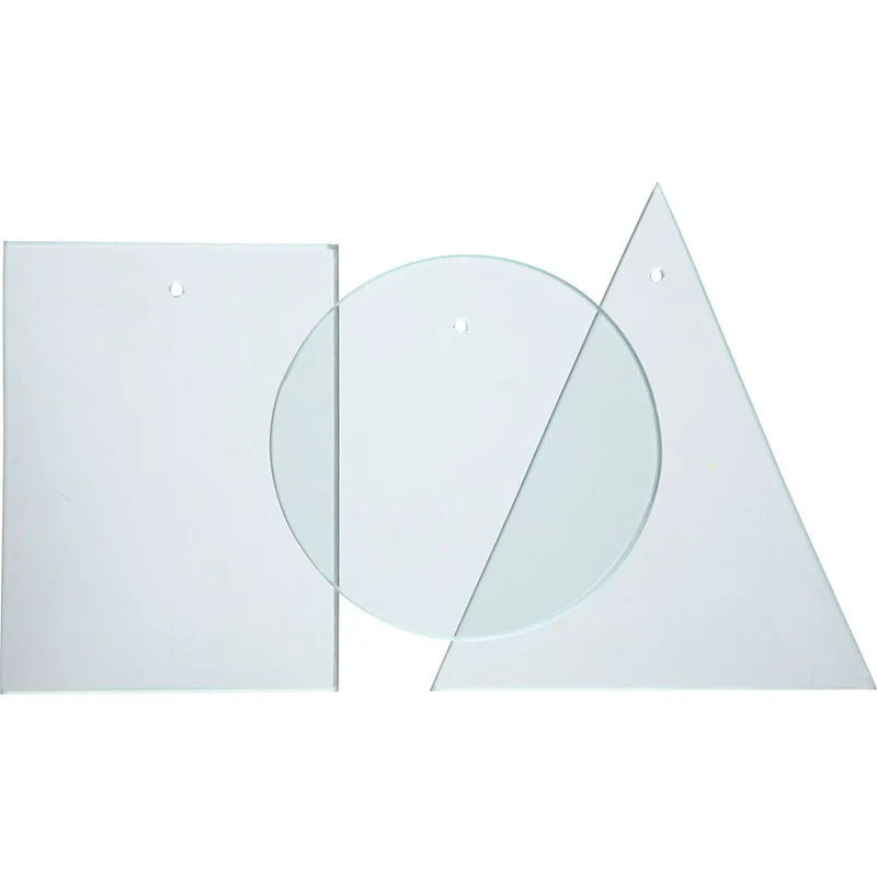 Glasplatten, Größe 8x6 cm, Dicke 3 mm, 10 Stk/ 1 Pck [HOB-55801]