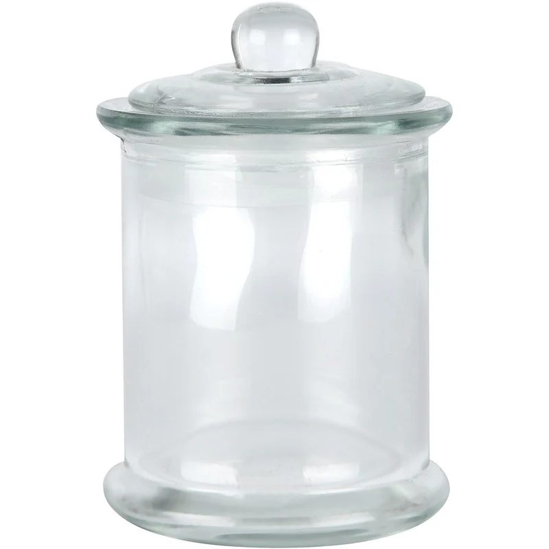 Vorratsglas mit Deckel, H 14,5 cm, D 8 cm, 10 Stk/ 1 Pck [HOB-55782]