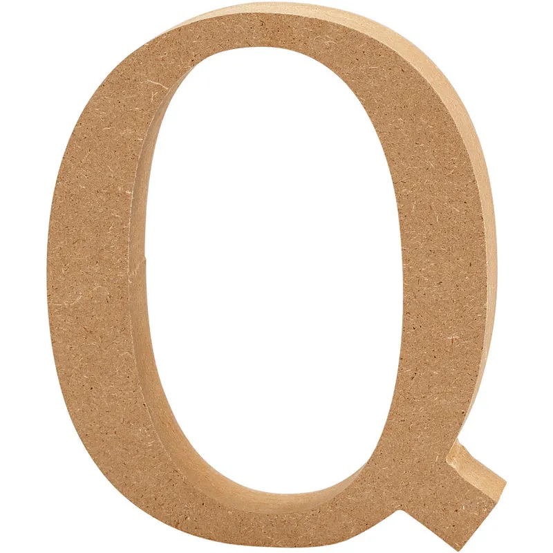 Buchstabe, Q, H 13 cm, Dicke 2 cm, 1 Stk [HOB-56326]