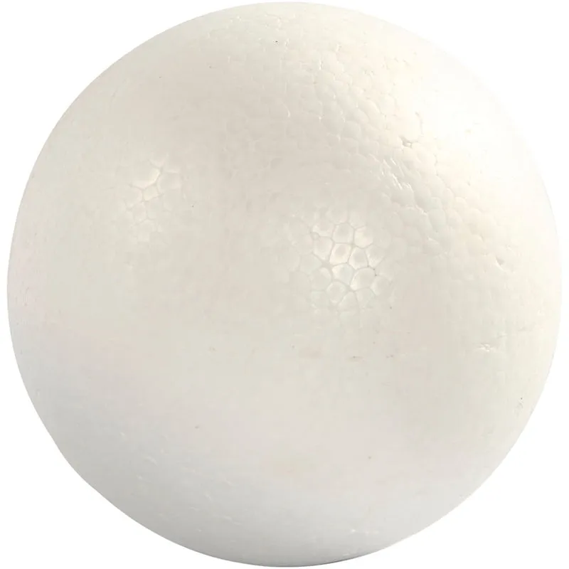 Styropor-Kugeln, D 14,8 cm, Weiß, 1 Stk [HOB-54314]