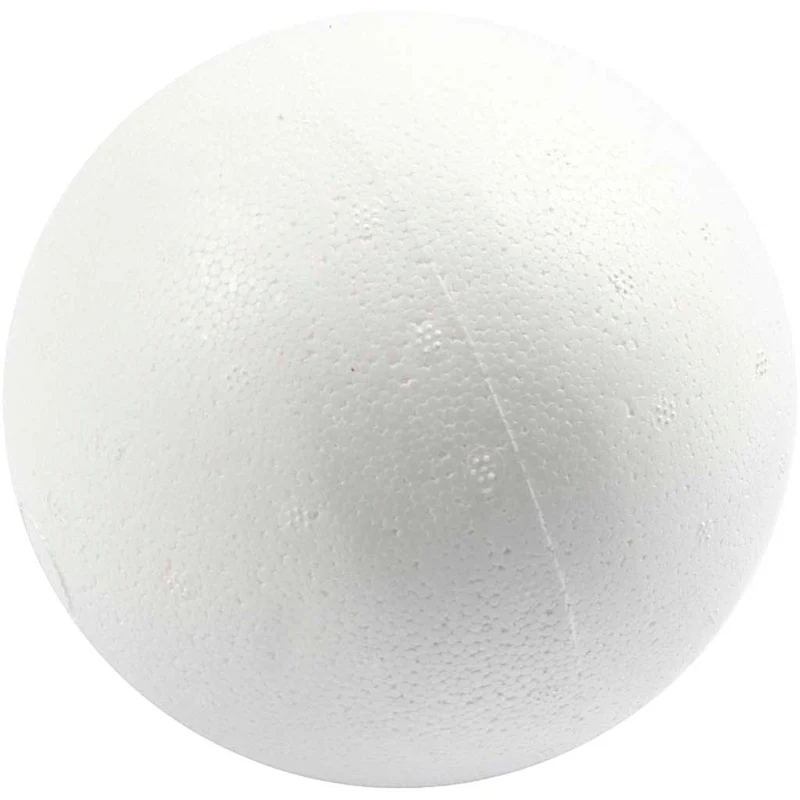 Styropor-Kugeln, D 12 cm, Weiß, 25 Stk/ 1 Btl. [HOB-543130]