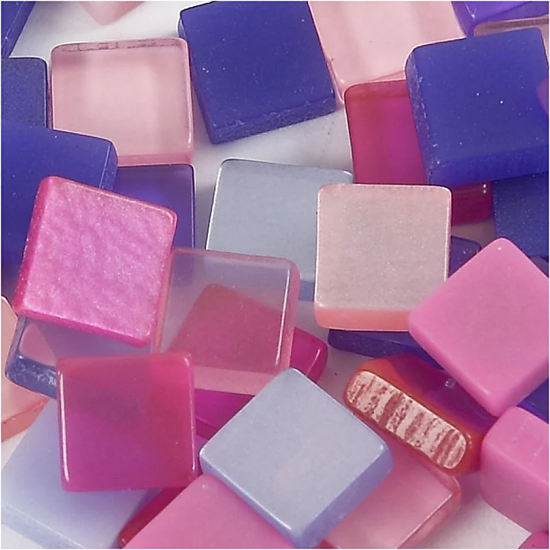 Mini-Mosaik, Größe 5x5 mm, Dicke 2 mm, Lila/Dunkellila, 25 g/ 1 Pck [HOB-51928]