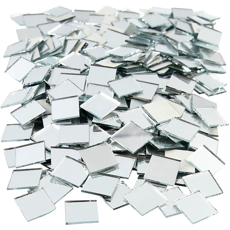 Spiegelmosaik, Größe 16x16 mm, Dicke 1 mm, 500 Stk/ 1 Pck [HOB-52279]