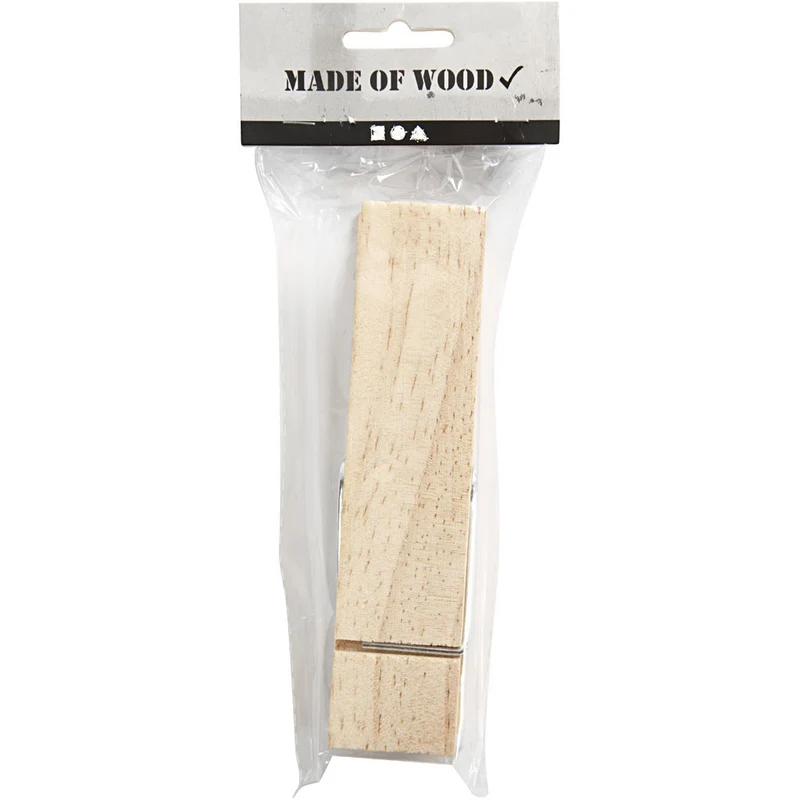 Holzklammer, L 15 cm, B 3,5 cm, 1 Stk [HOB-564560]