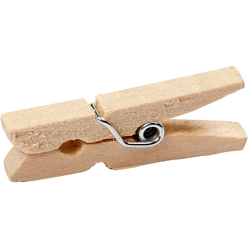 Holzklammern, L 30 mm, B 3 mm, 30 Stk/ 1 Pck [HOB-564541]