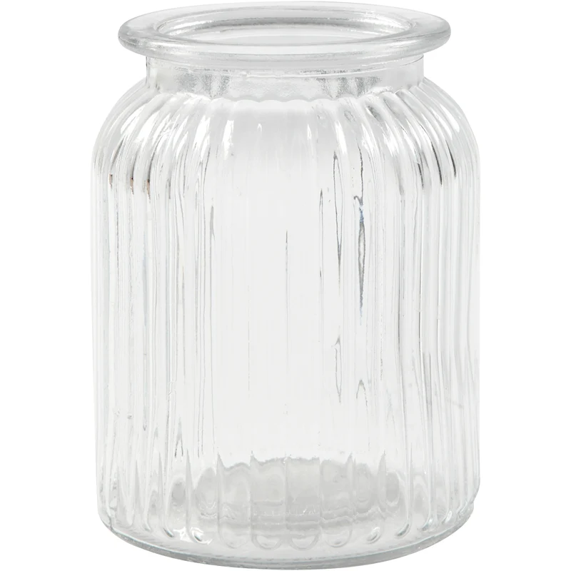 Glasgefäß, H 14,5 cm, D 11 cm, Lochgröße 7 cm, 6 Stk/ 1 Pck [HOB-55773]