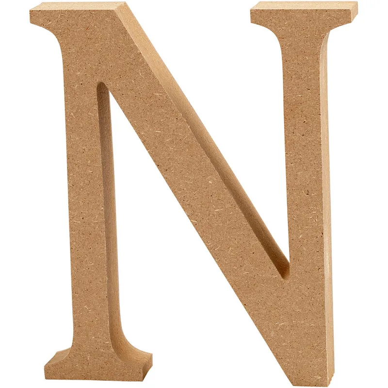 Buchstabe, N, H 13 cm, Dicke 2 cm, 1 Stk [HOB-56323]