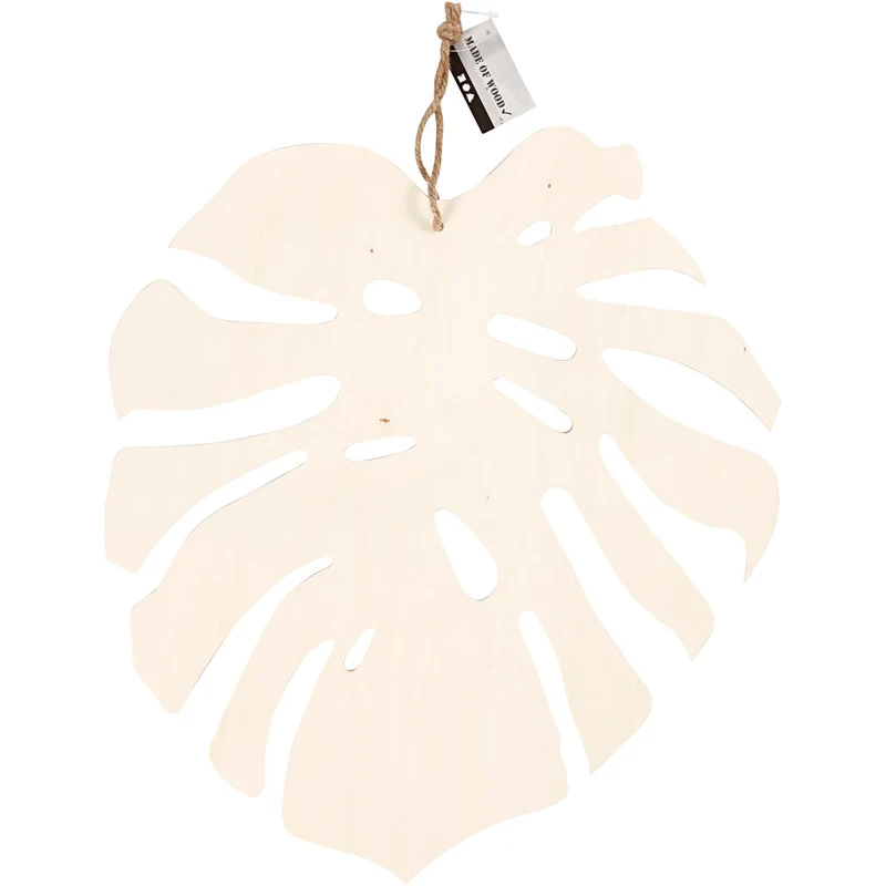Monstera-Blatt, H 35 cm, T 3 mm, B 34 cm, 1 Stk [HOB-57905]