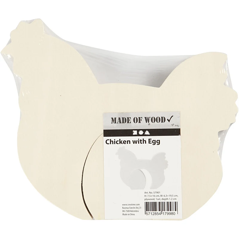 2in1 - Holzfigur, H 7,5+16 cm, B 6,3+19,5 cm, Dicke 2 cm, 1 Set [HOB-57901]