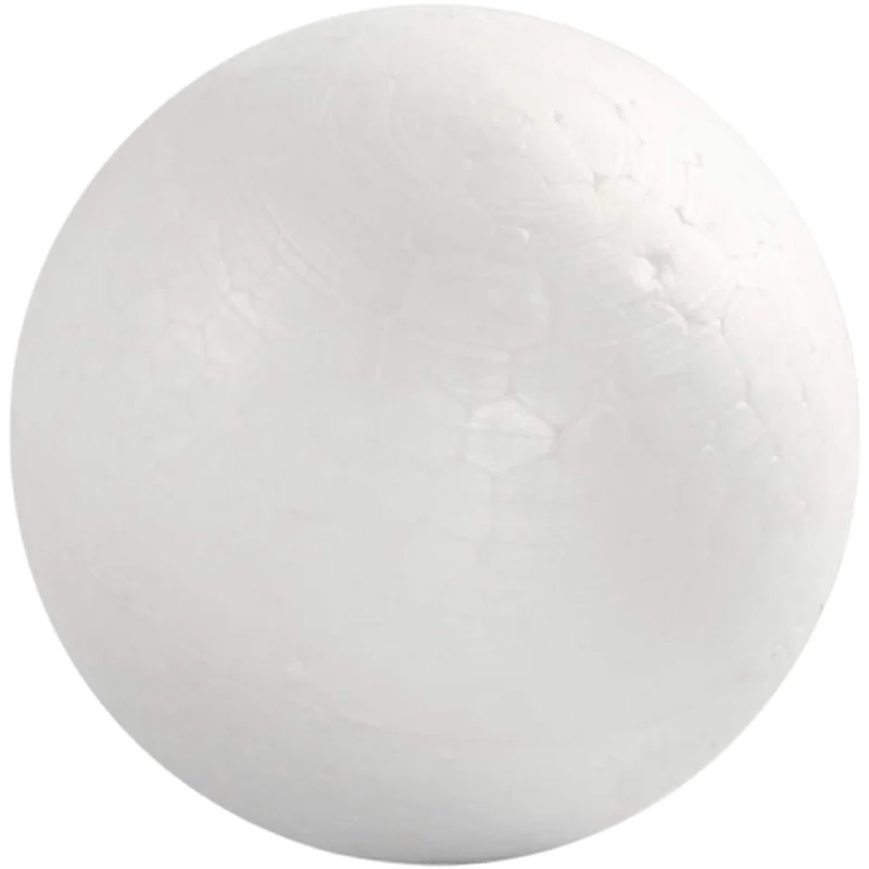 Styropor-Kugeln, D 6 cm, Weiß, 50 Stk/ 1 Pck [HOB-543062]