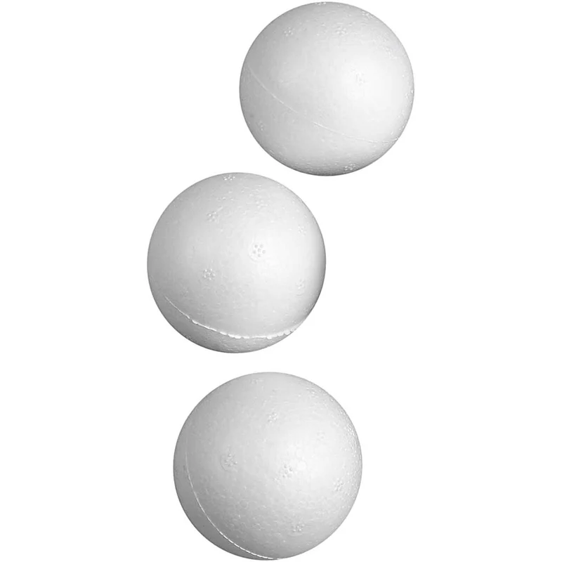 Styropor-Kugeln, D 5 cm, Weiß, 50 Stk/ 1 Pck [HOB-543041]