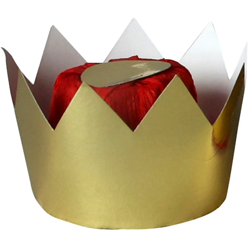 Königinnenkrone, H 7 cm, D 9 cm, Gold, 1 Stk [HOB-59230]