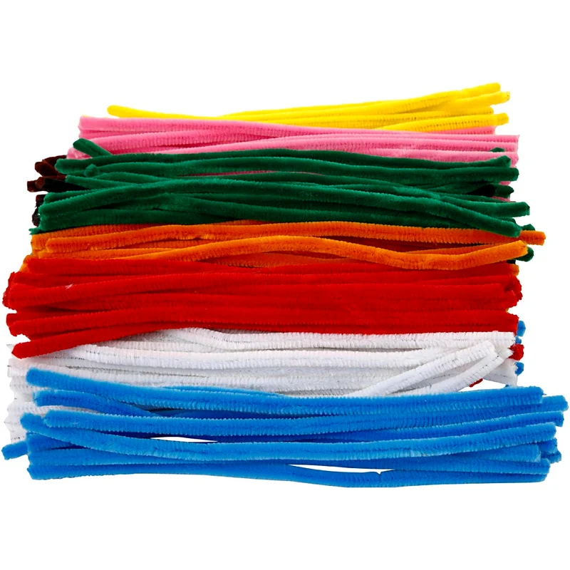 Pfeifenreiniger, L 30 cm, Dicke 9 mm, Sortierte Farben, 200 sort./ 1 Pck [HOB-51644]